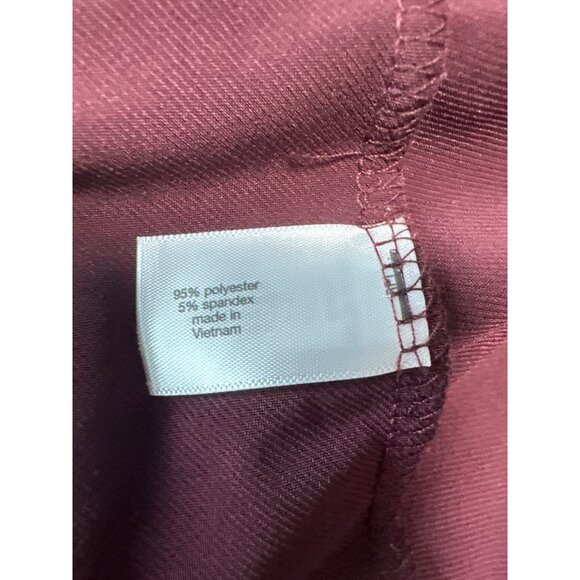 Lane Bryant Womens 3/4 Sleeve Burgundy Knot Front Tunic Dress Size 18/20 - Picture 6 of 8